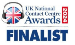 UK National Contact Centre Awards 2024 Finalist