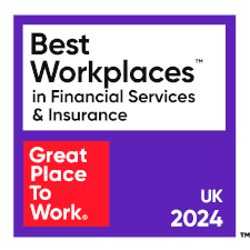 Great Place to Work Best Workplaces in Financial Services and Insurance. UK 2024