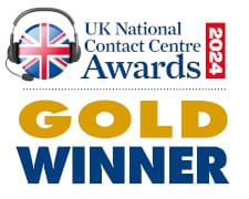UK National Contact Centre Awards 2024 Gold Winner